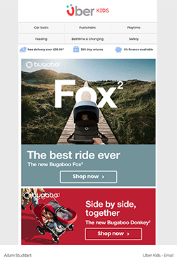 Uber Kids - Email Design